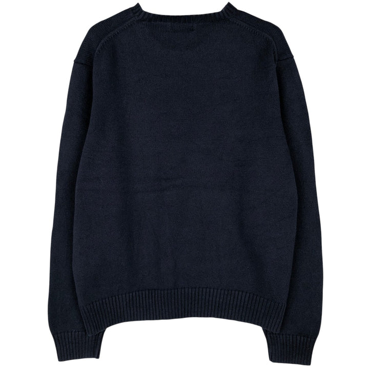 Ralph Lauren POLO by Ralph Lauren Cotton Knit Sweater Men's XL cotton navy blue type Vintage Second Hand