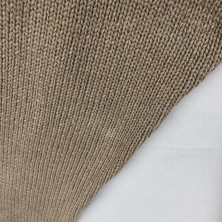 Vintage LLBean cotton knit sweater from the 1990s, men's size M. cotton Beige type Vintage Second Hand