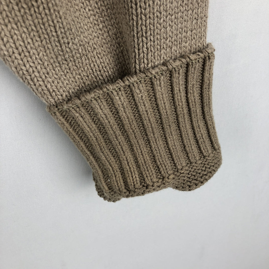 Vintage LLBean cotton knit sweater from the 1990s, men's size M. cotton Beige type Vintage Second Hand