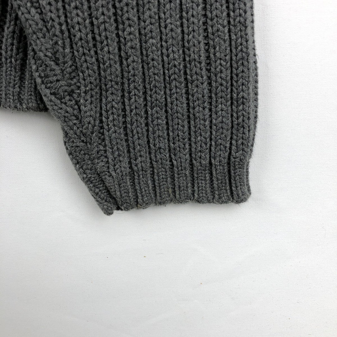 90'S GAP Vintage Ribbed Cotton Knit Sweater, Men's XL cotton gray type Vintage Second Hand