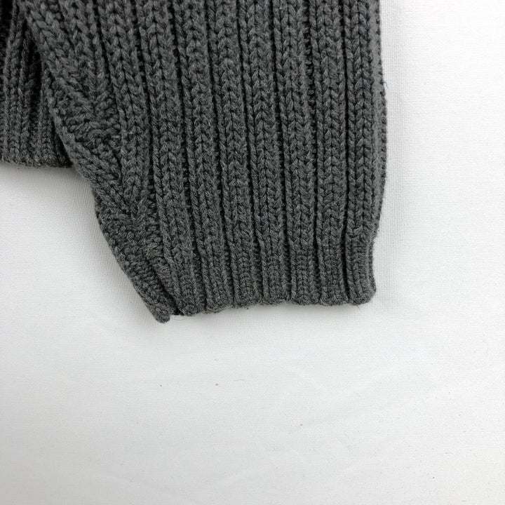 90'S GAP Vintage Ribbed Cotton Knit Sweater, Men's XL cotton gray type Vintage Second Hand
