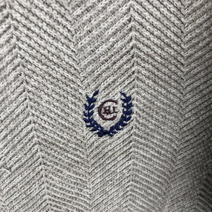 Ralph Lauren CHAPS Herringbone Cotton Knit Sweater, Men's Size Small cotton Beige type Vintage Second Hand