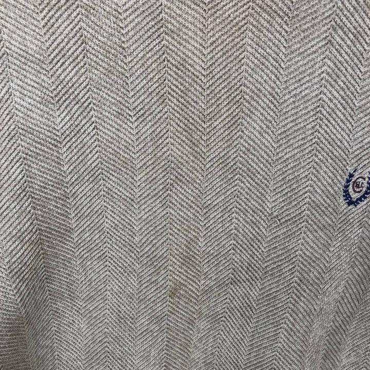 Ralph Lauren CHAPS Herringbone Cotton Knit Sweater, Men's Size Small cotton Beige type Vintage Second Hand