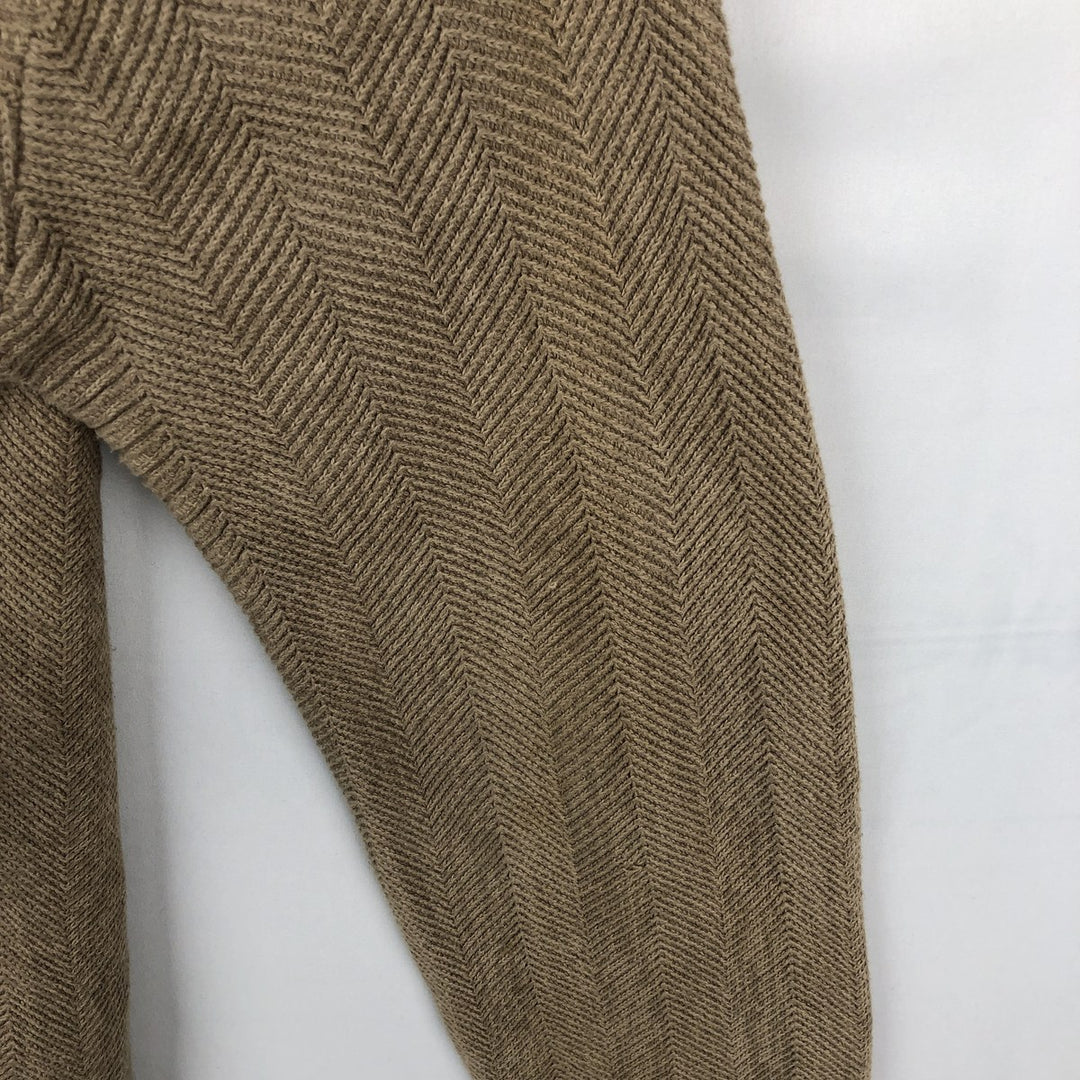 Ralph Lauren CHAPS Herringbone Cotton Knit Sweater, Men's Size Small cotton Beige type Vintage Second Hand