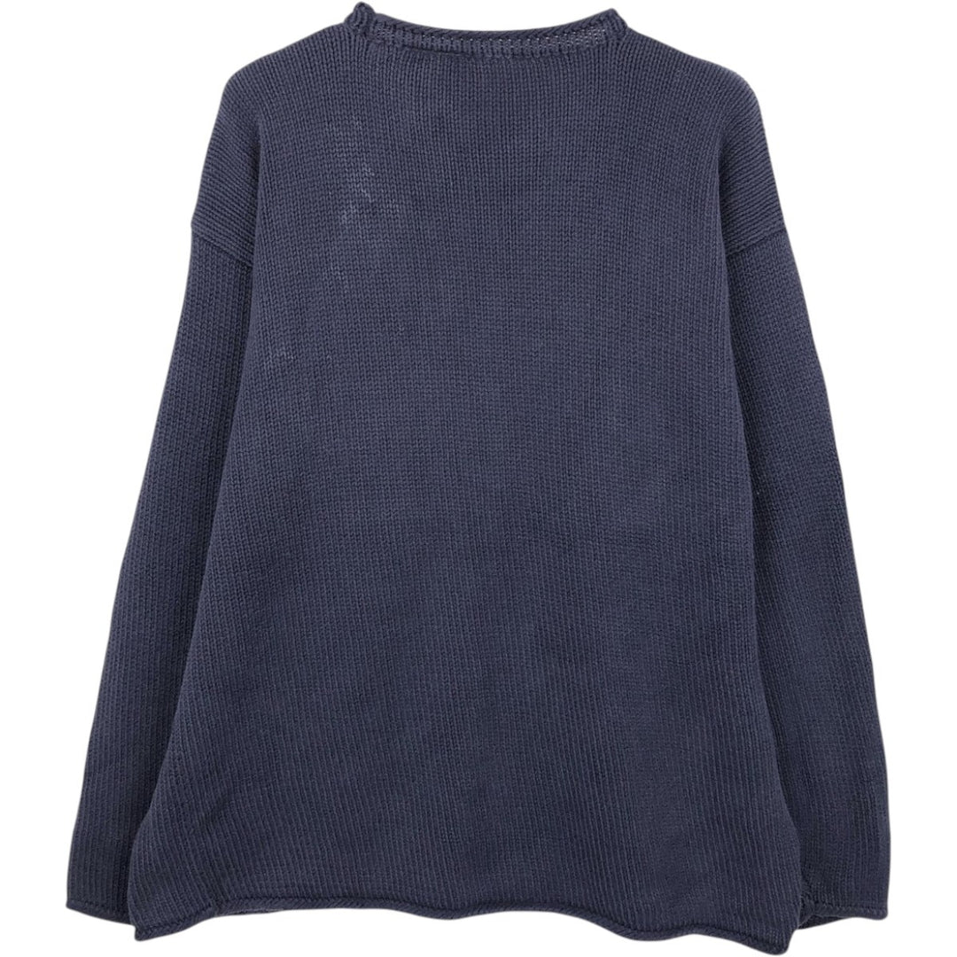 90'S GAP Vintage Cotton Knit Sweater, Men's XL cotton navy blue type Vintage Second Hand