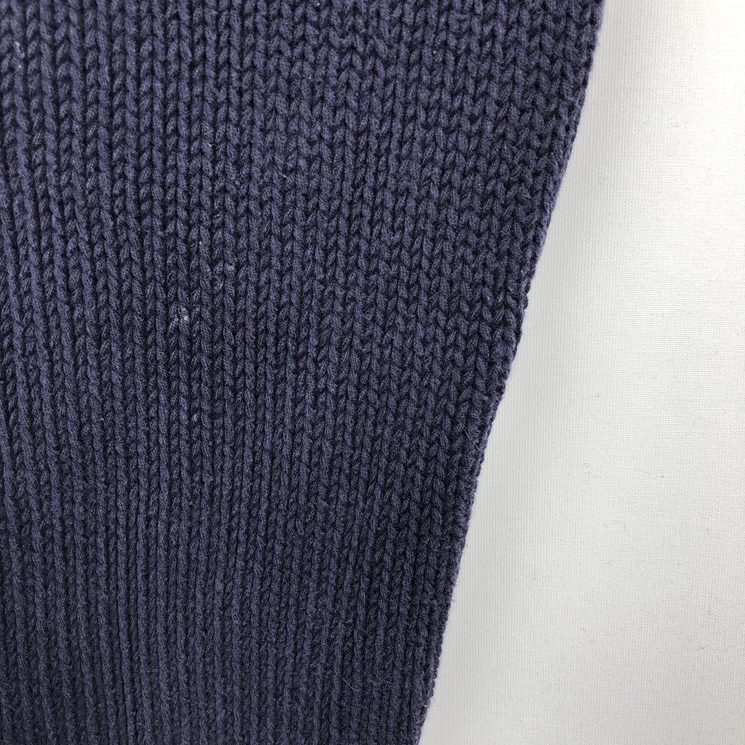 90'S GAP Vintage Cotton Knit Sweater, Men's XL cotton navy blue type Vintage Second Hand