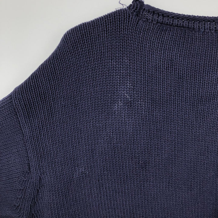 90'S GAP Vintage Cotton Knit Sweater, Men's XL cotton navy blue type Vintage Second Hand