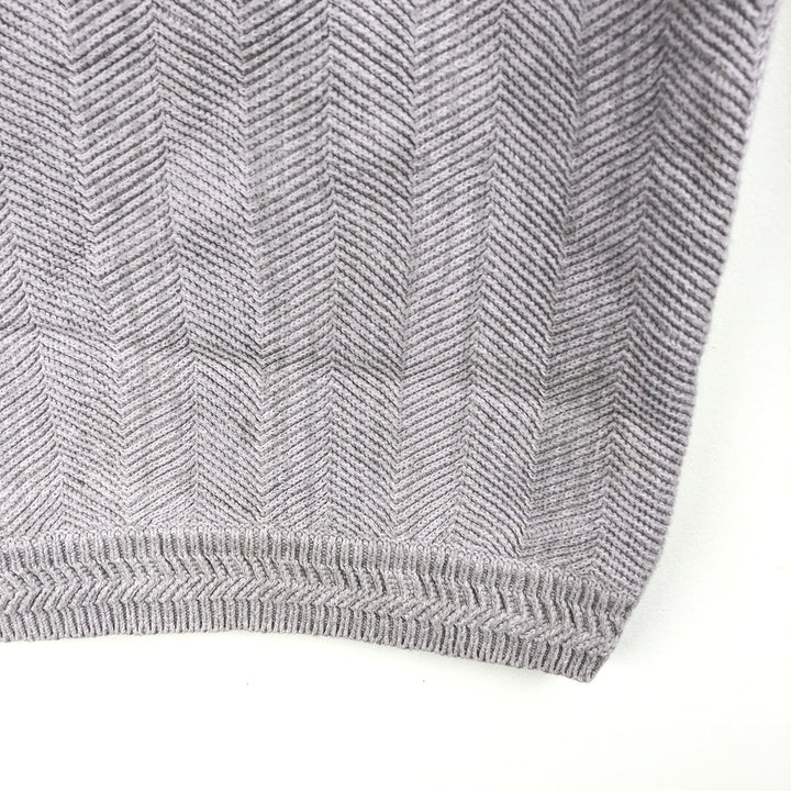 Ralph Lauren CHAPS Herringbone Cotton Knit Sweater Men's XL cotton gray type Vintage Second Hand
