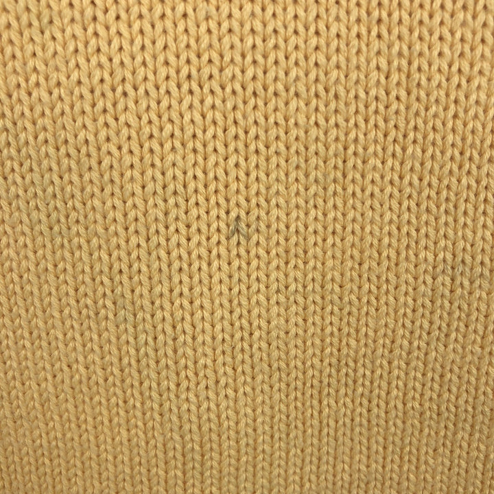 80s-90'S Eddie Bauer Black Tag Cotton Knit Sweater Men's XL Size Vintage cotton yellow type Vintage Second Hand