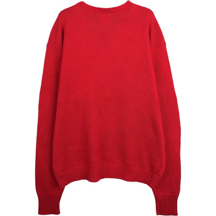 Ralph Lauren POLO by Ralph Lauren Cotton Knit Sweater Men's XL cotton red type Vintage Second Hand