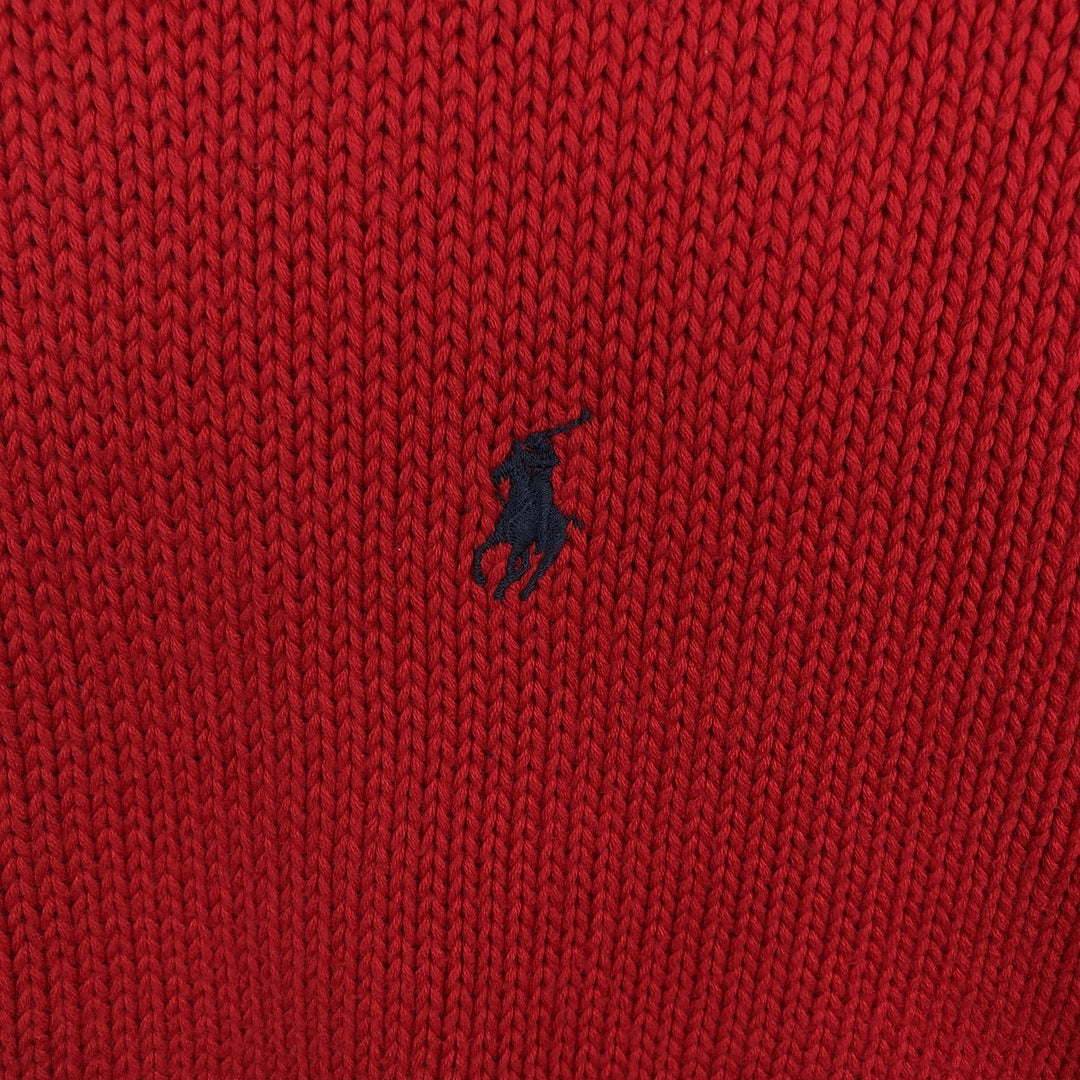Ralph Lauren POLO by Ralph Lauren Cotton Knit Sweater Men's XL cotton red type Vintage Second Hand