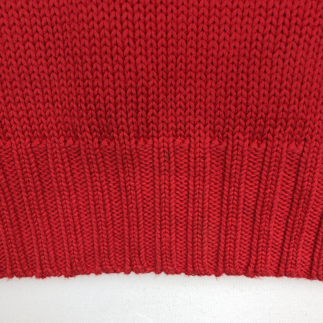 Ralph Lauren POLO by Ralph Lauren Cotton Knit Sweater Men's XL cotton red type Vintage Second Hand