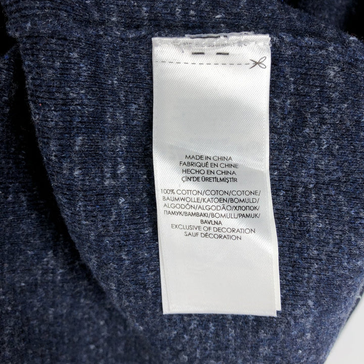 Ralph Lauren POLO RALPH LAUREN Cotton Knit Sweater Men's Size L cotton navy blue type Vintage Second Hand