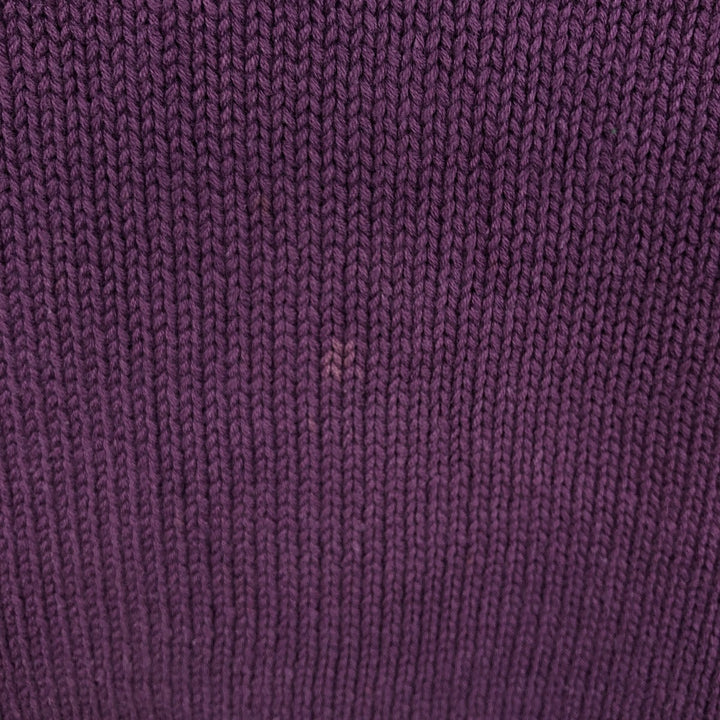 80s-90'S Eddie Bauer Black Tag Cotton Knit Sweater Men's M Size Vintage cotton purple type Vintage Second Hand