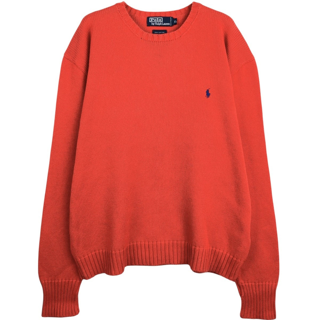 Ralph Lauren POLO by Ralph Lauren Cotton Knit Sweater Men's XL cotton red type Vintage Second Hand