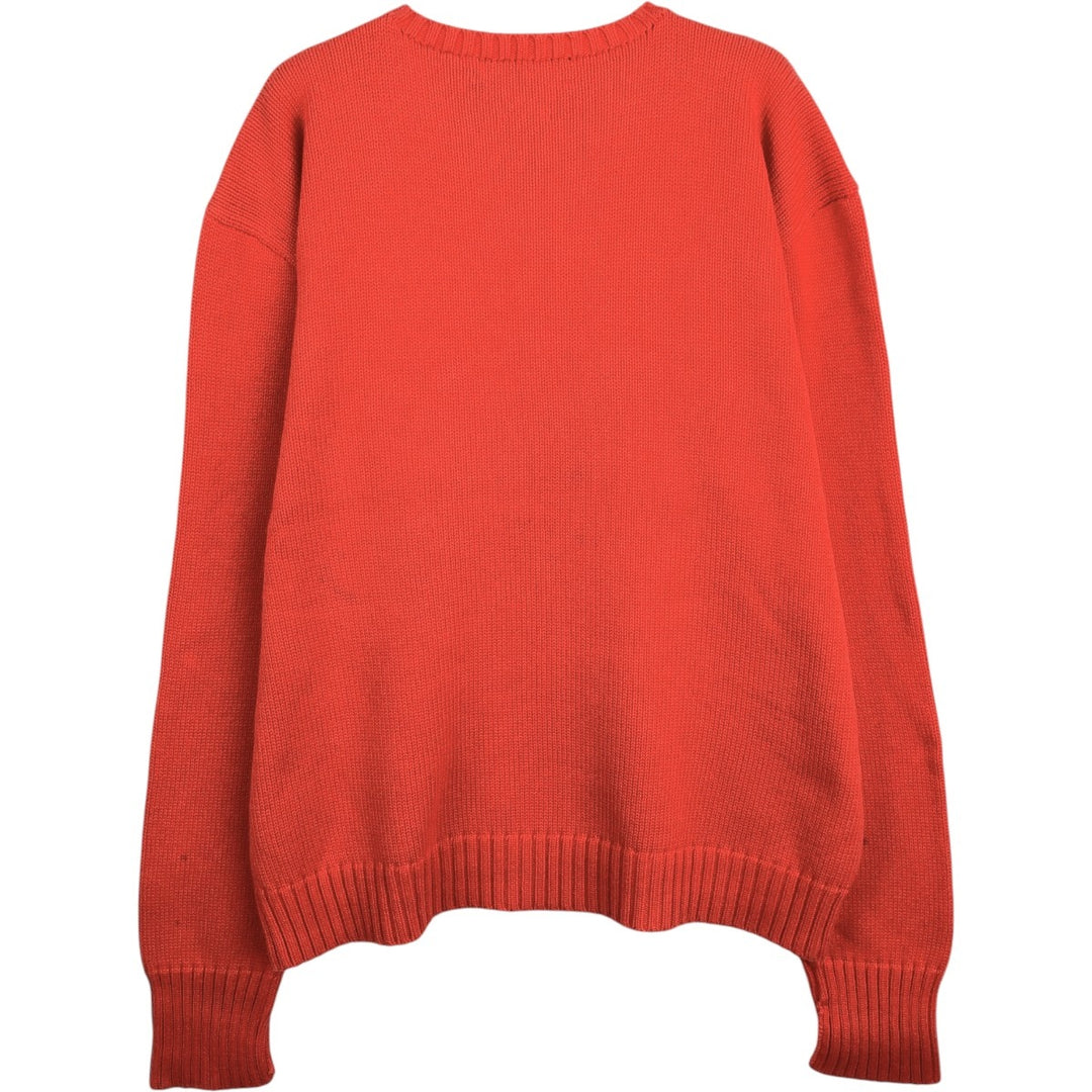 Ralph Lauren POLO by Ralph Lauren Cotton Knit Sweater Men's XL cotton red type Vintage Second Hand