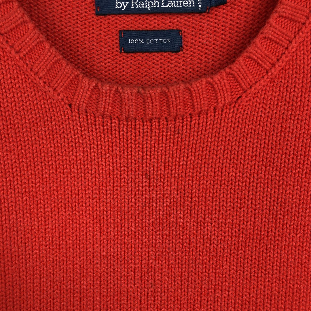 Ralph Lauren POLO by Ralph Lauren Cotton Knit Sweater Men's XL cotton red type Vintage Second Hand