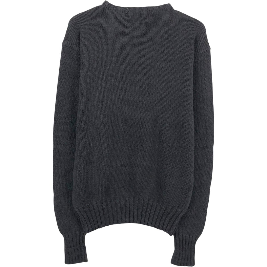 Ralph Lauren POLO by Ralph Lauren Cotton Knit Sweater Men's S cotton black type Vintage Second Hand