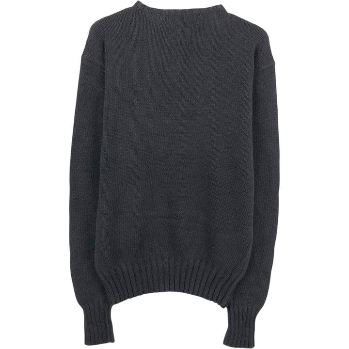 Ralph Lauren POLO by Ralph Lauren Cotton Knit Sweater Men's S cotton black type Vintage Second Hand