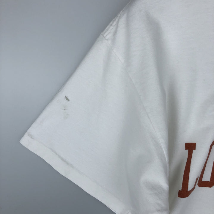 90'S Anvil College T-Shirt, Men's XL equivalent, Vintage cotton white type Vintage Second Hand