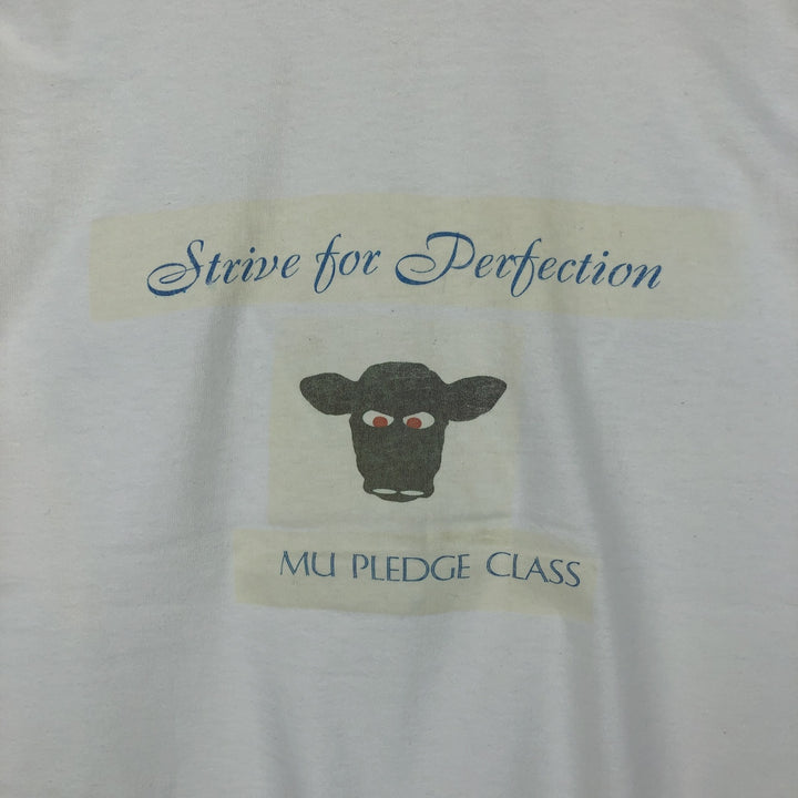 90'S Stafford College T-shirt, Men's XL equivalent, Vintage cotton pale white type Vintage Second Hand