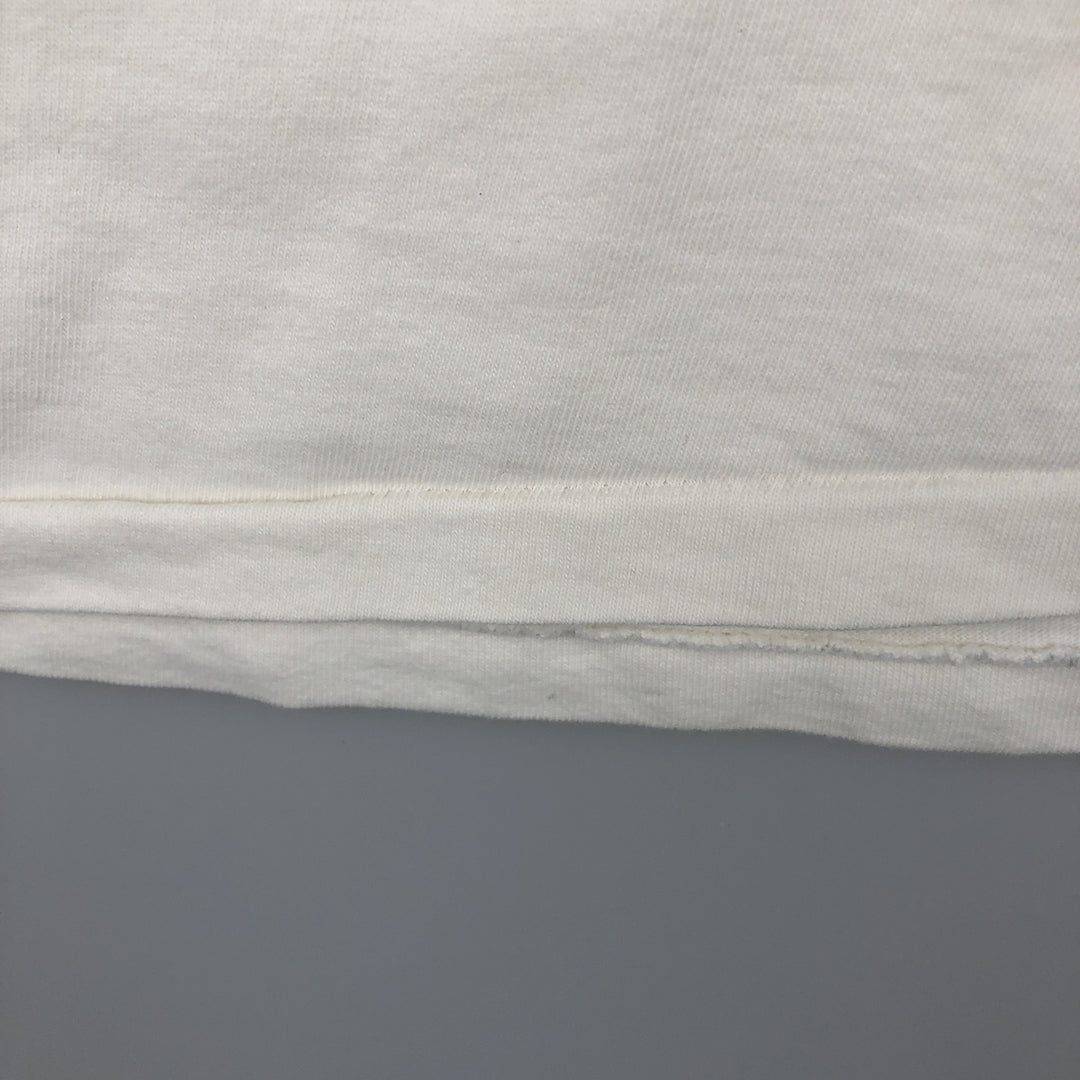 90'S Stafford College T-shirt, Men's XL equivalent, Vintage cotton pale white type Vintage Second Hand