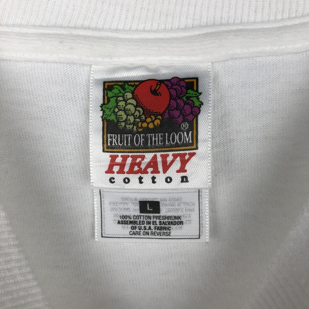 90s-00'S Fruit of the Loom Animal T-shirt, Men's Size L (approx.), Vintage cotton white type Vintage Second Hand