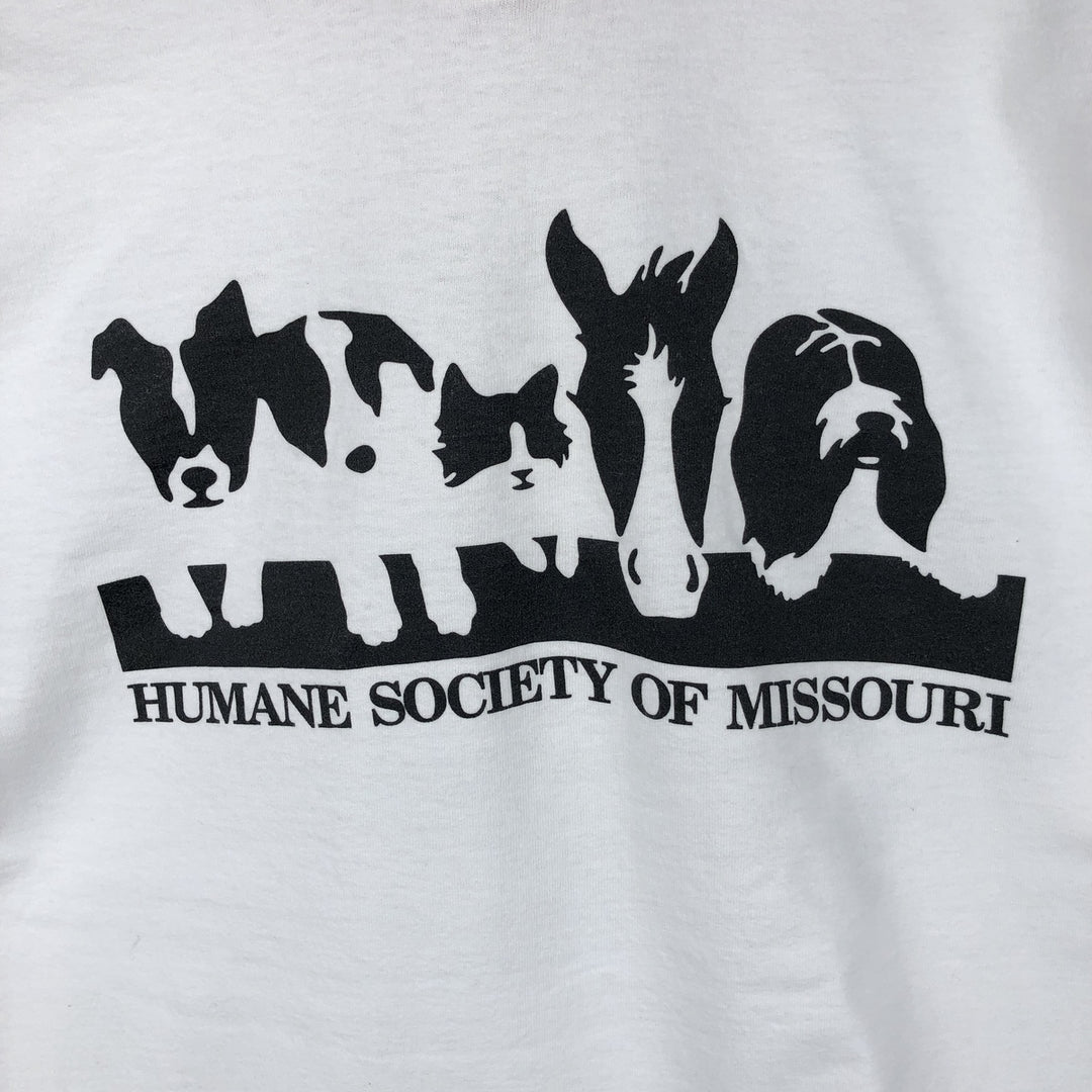 90s-00'S Fruit of the Loom Animal T-shirt, Men's Size L (approx.), Vintage cotton white type Vintage Second Hand