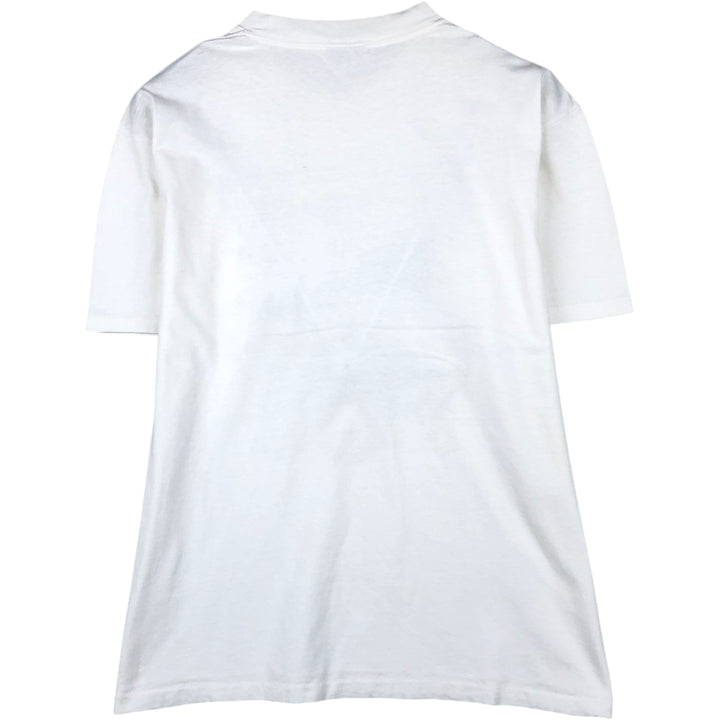 90'S ONEITA POWER-T Fish Print Animal T-Shirt Men's Size L (Equivalent) Vintage cotton white type Vintage Second Hand