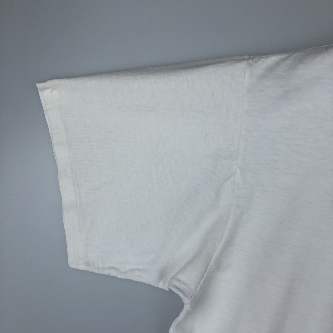 90'S ONEITA POWER-T Fish Print Animal T-Shirt Men's Size L (Equivalent) Vintage cotton white type Vintage Second Hand