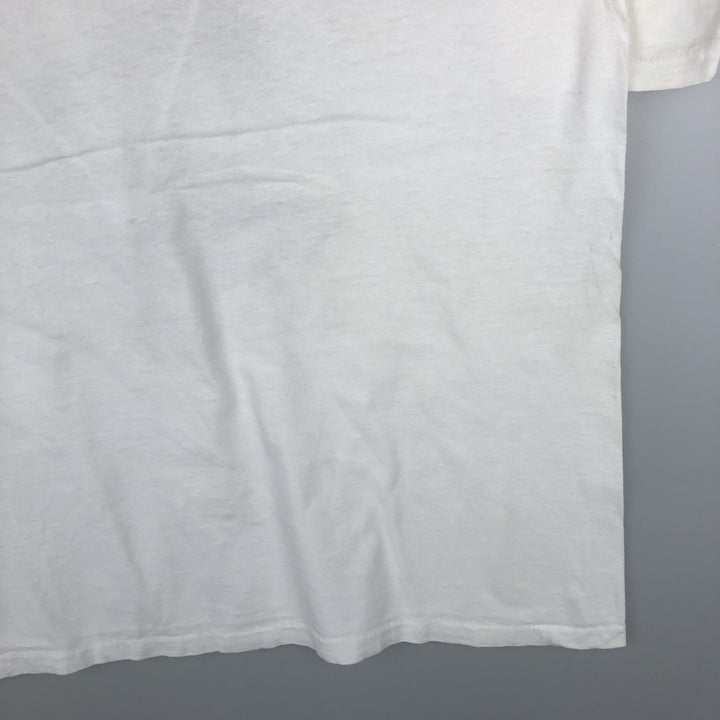 90'S ONEITA POWER-T Fish Print Animal T-Shirt Men's Size L (Equivalent) Vintage cotton white type Vintage Second Hand