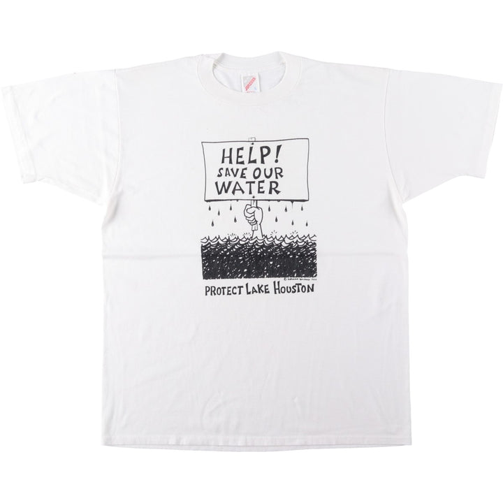 90's Jerseys Jerzees 50 cotton white type Vintage Second Hand