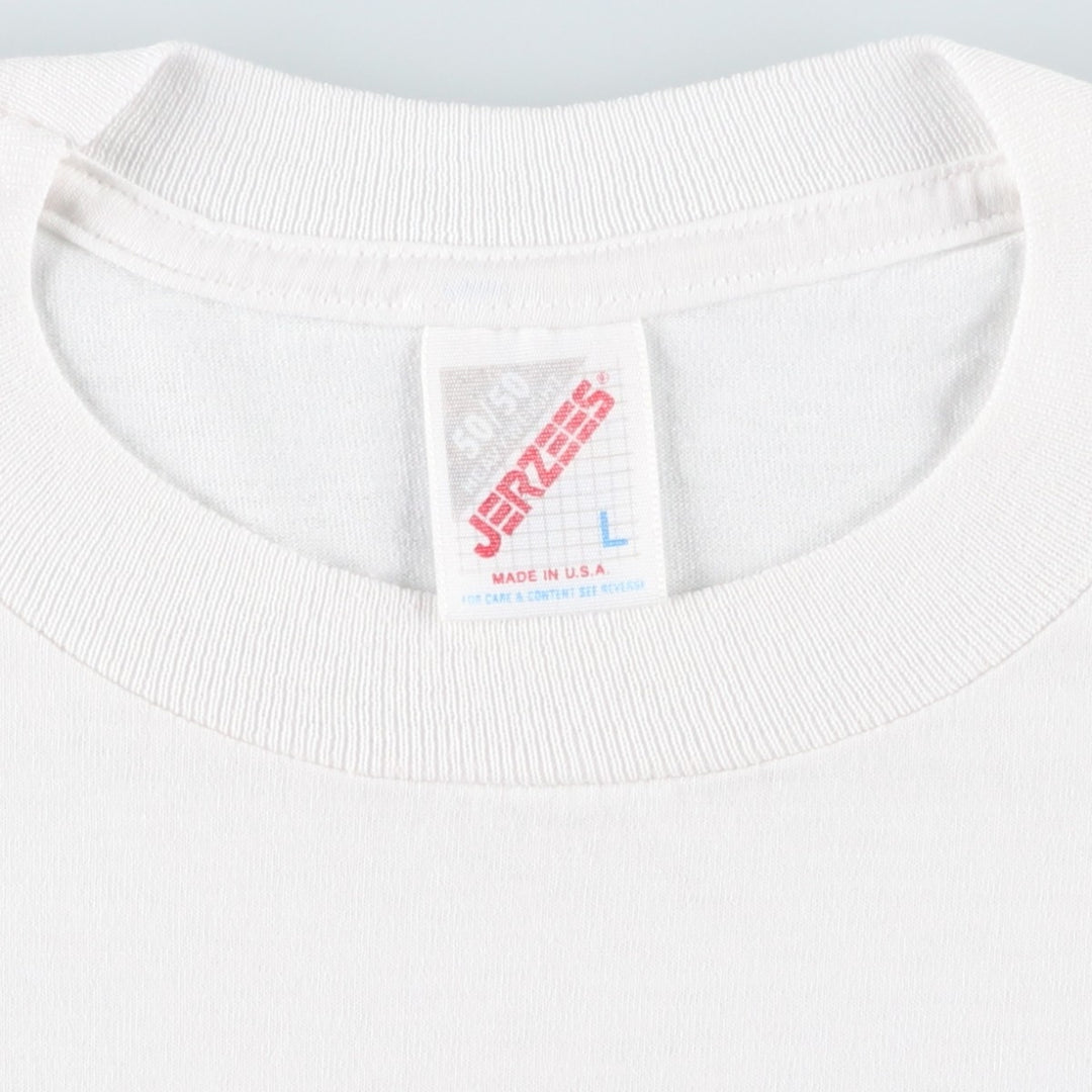 90's Jerseys Jerzees 50 cotton white type Vintage Second Hand