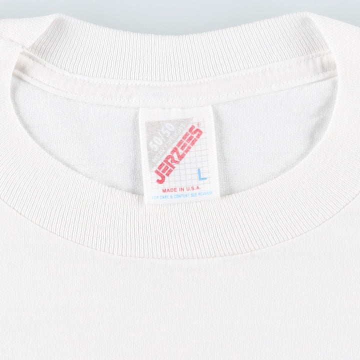 90's Jerseys Jerzees 50 cotton white type Vintage Second Hand