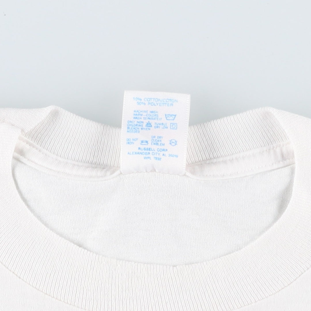 90's Jerseys Jerzees 50 cotton white type Vintage Second Hand