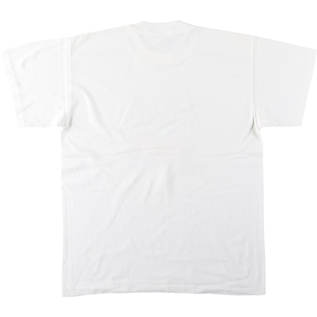 90'S Shoebox Greetings Dad Joke Print T-Shirt, Made in USA, Men's Size L (Equivalent), Vintage polyester white type Vintage Second Hand