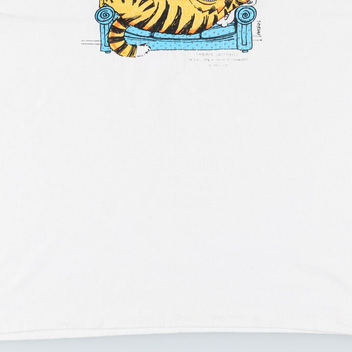90'S Shoebox Greetings Dad Joke Print T-Shirt, Made in USA, Men's Size L (Equivalent), Vintage polyester white type Vintage Second Hand