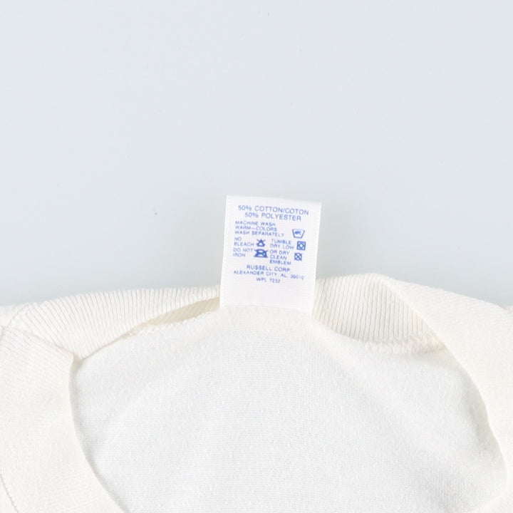 Jerzees message print t-shirt, made in USA, men's size XL equivalent, vintage. cotton white type Vintage Second Hand