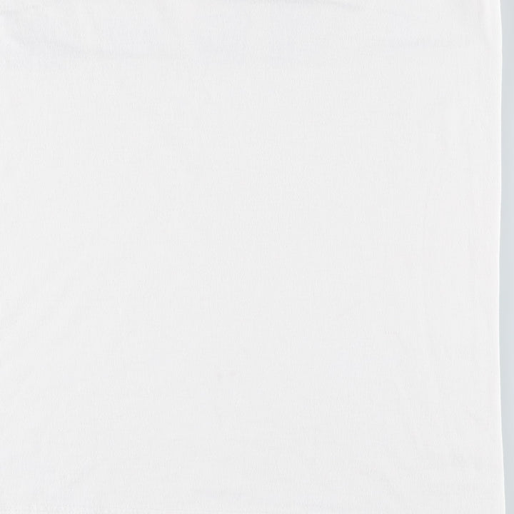 90'S Russell Athletic Episcopal Church Message Print T-Shirt, Made in USA, Men's Size L (approx.) polyester white type Vintage Second Hand
