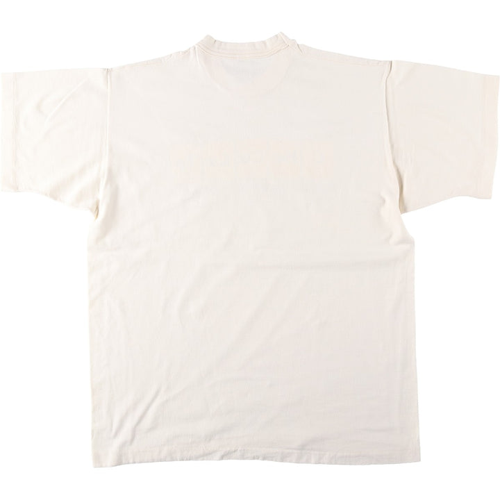 90'S Fruit of the Loom Heavy Cotton Printed T-Shirt, Men's XL, Vintage cotton unbleached Vintage Second Hand