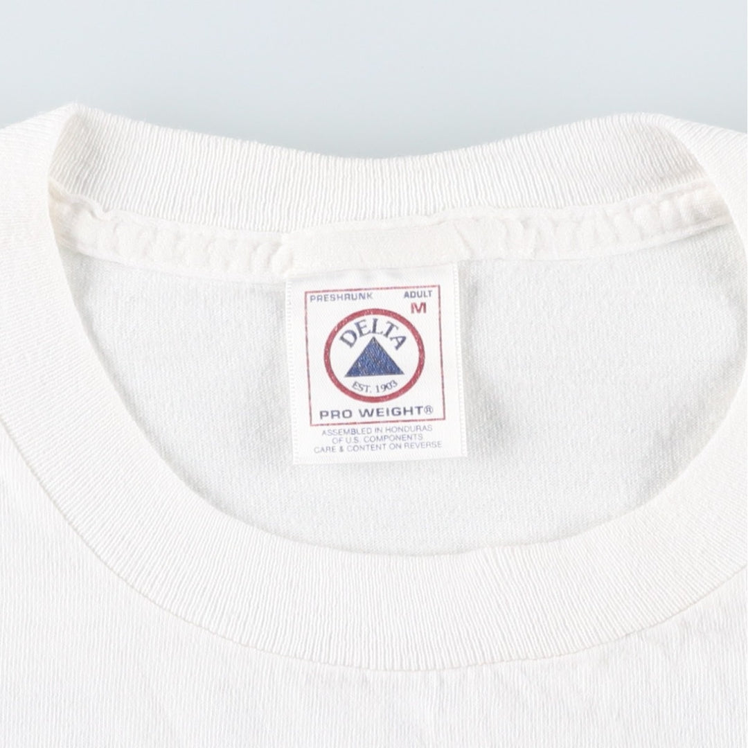 2000'S Delta DELTA Print T-shirt, Men's Medium cotton white type Vintage Second Hand