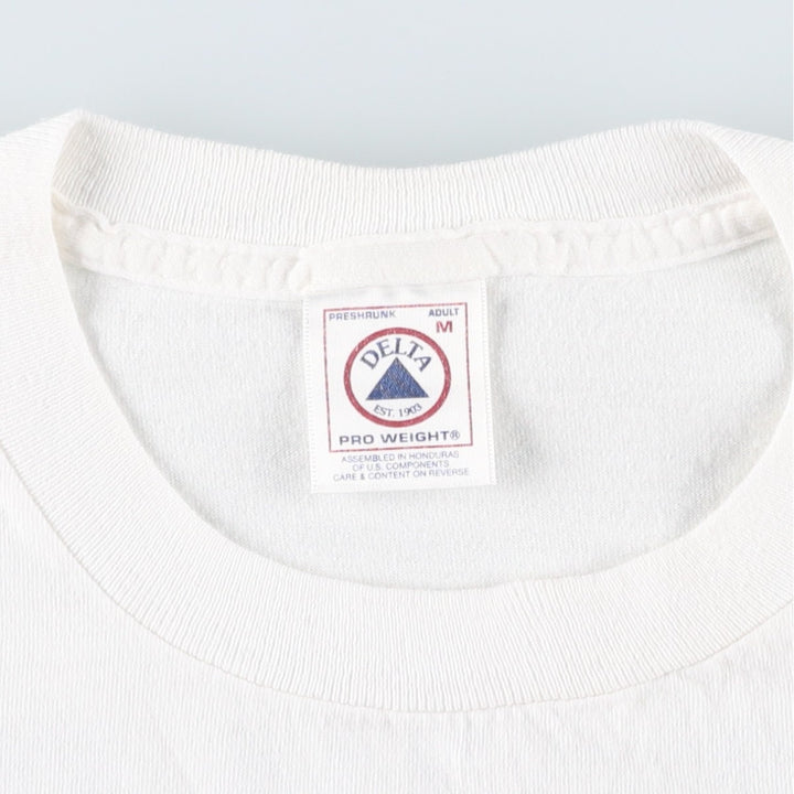 2000'S Delta DELTA Print T-shirt, Men's Medium cotton white type Vintage Second Hand