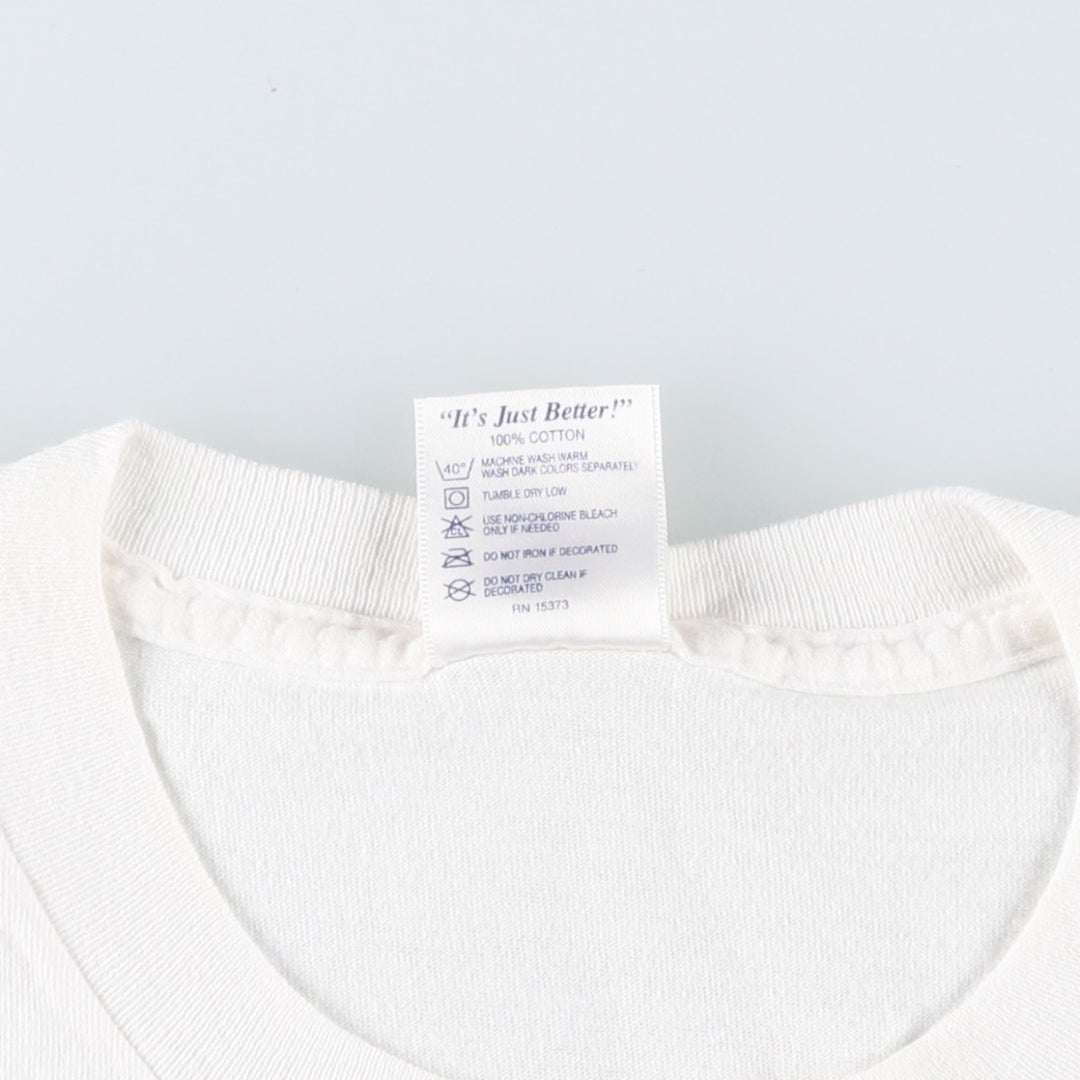 2000'S Delta DELTA Print T-shirt, Men's Medium cotton white type Vintage Second Hand