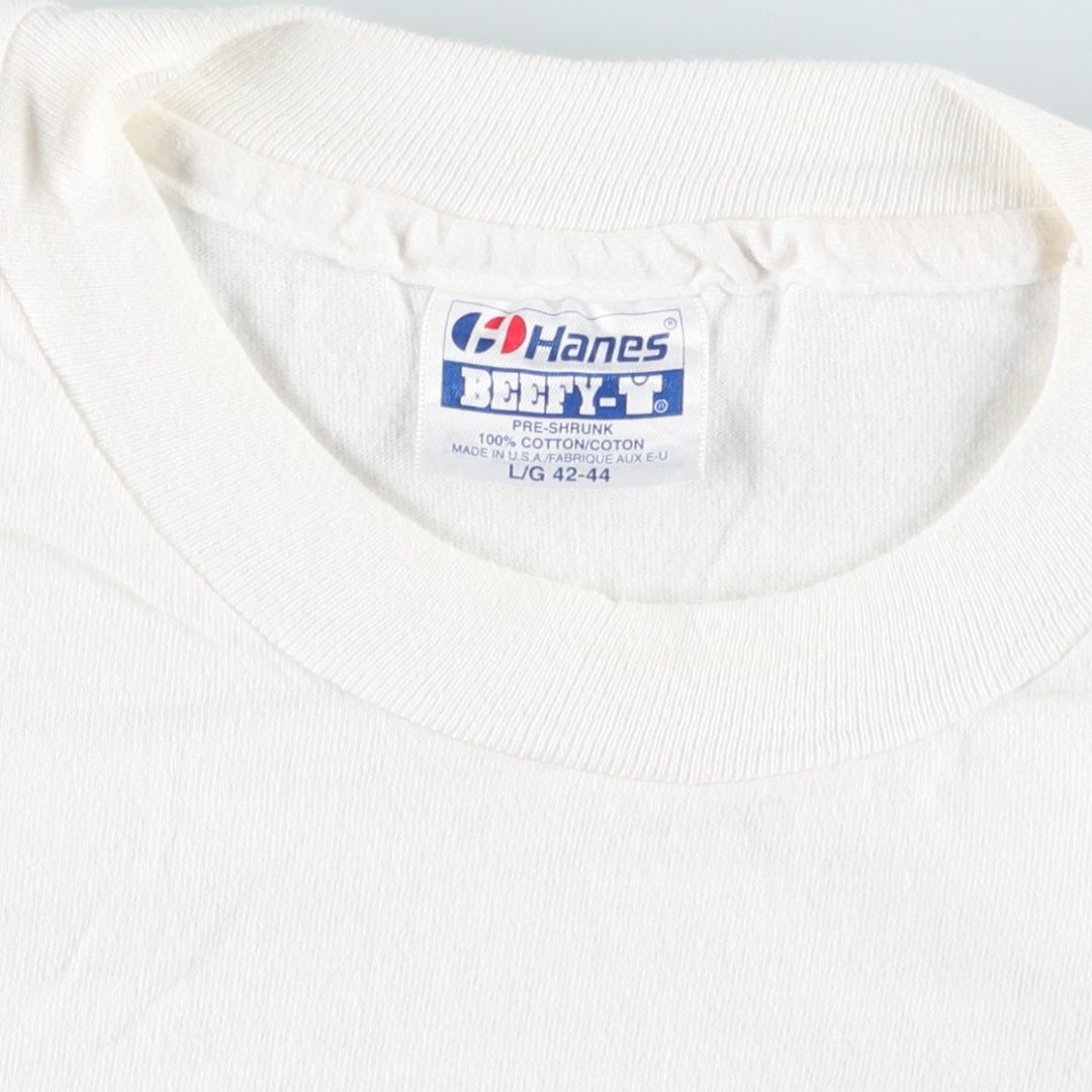 90'S Hanes Los Angeles Children's Theatre Art T-shirt, Made in USA, Men's Size L (approx.), Vintage cotton white type Vintage Second Hand