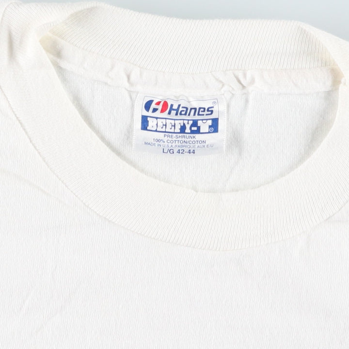 90'S Hanes Los Angeles Children's Theatre Art T-shirt, Made in USA, Men's Size L (approx.), Vintage cotton white type Vintage Second Hand