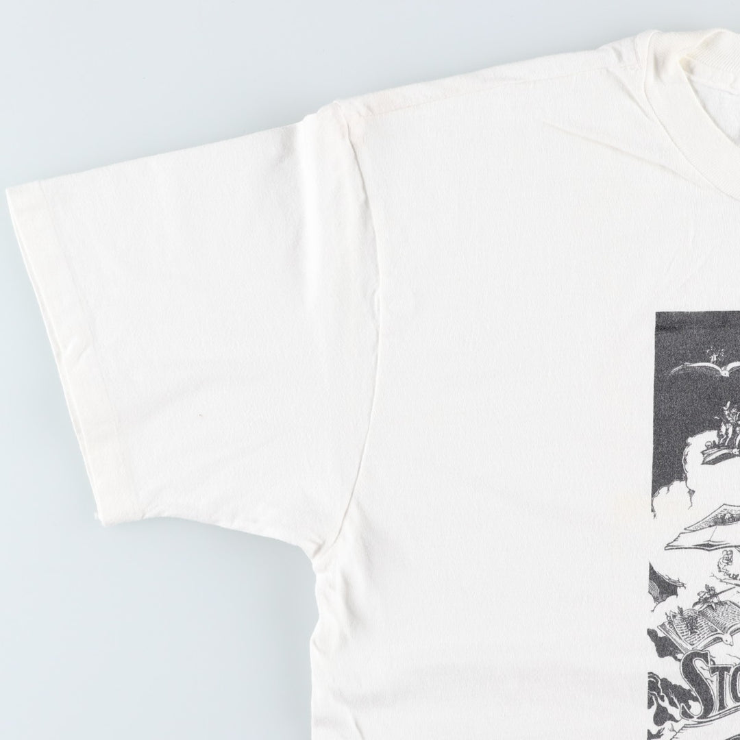 90'S Hanes Los Angeles Children's Theatre Art T-shirt, Made in USA, Men's Size L (approx.), Vintage cotton white type Vintage Second Hand