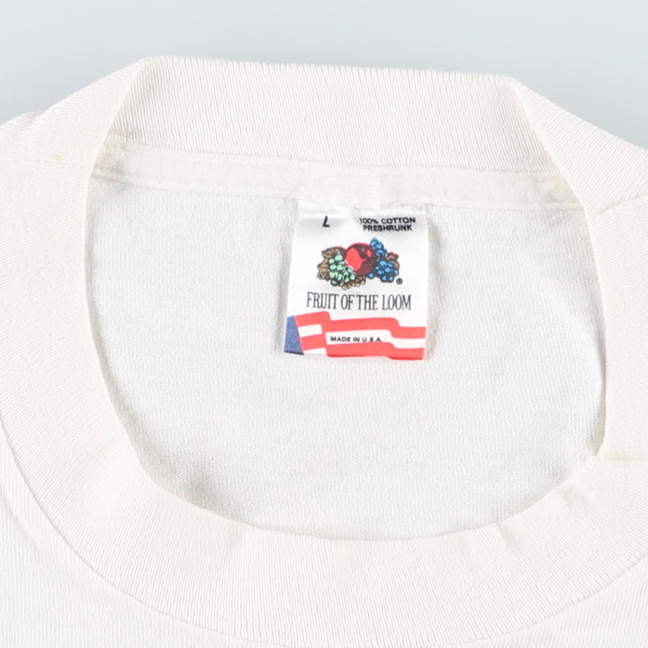 90'S Fruit of the Loom St. Michaels Art T-shirt, Made in USA, Men's Size L (approx.), Vintage cotton white type Vintage Second Hand