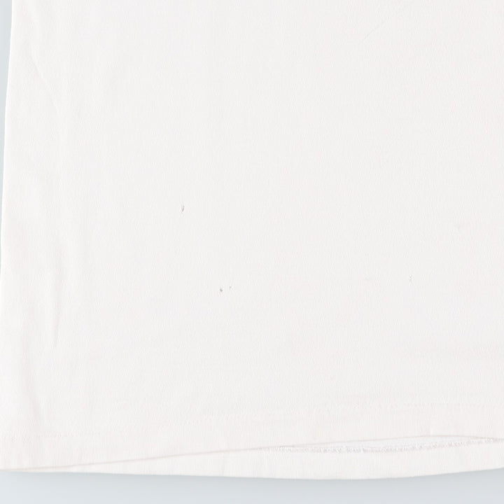 90'S Hanes BEEFY-T Fish Print Art T-Shirt, Made in USA, Men's XL (approx.), Vintage cotton white type Vintage Second Hand