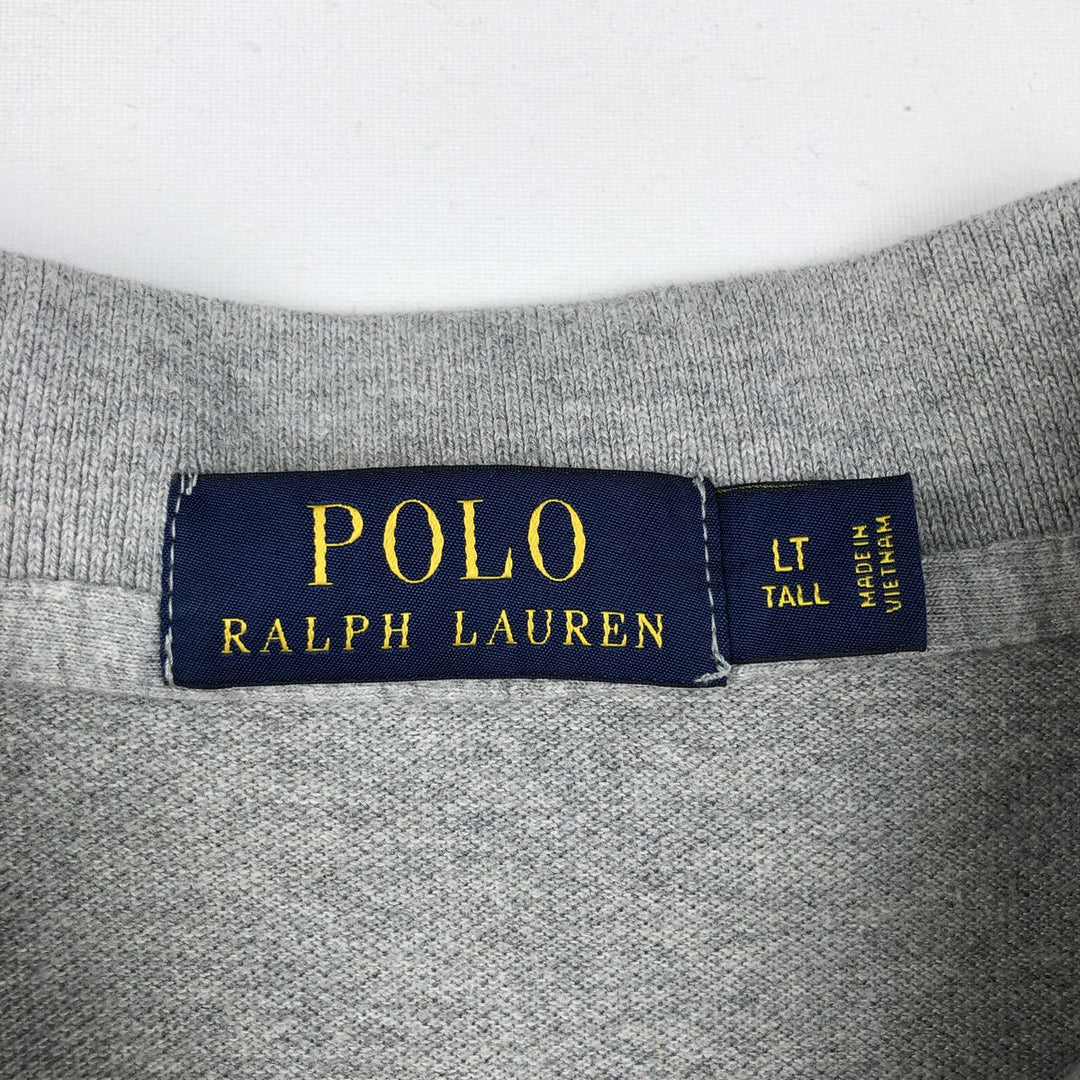Ralph Lauren POLO RALPH LAUREN short sleeve polo shirt men's size L cotton gray type Vintage Second Hand