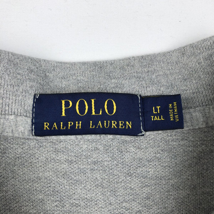 Ralph Lauren POLO RALPH LAUREN short sleeve polo shirt men's size L cotton gray type Vintage Second Hand
